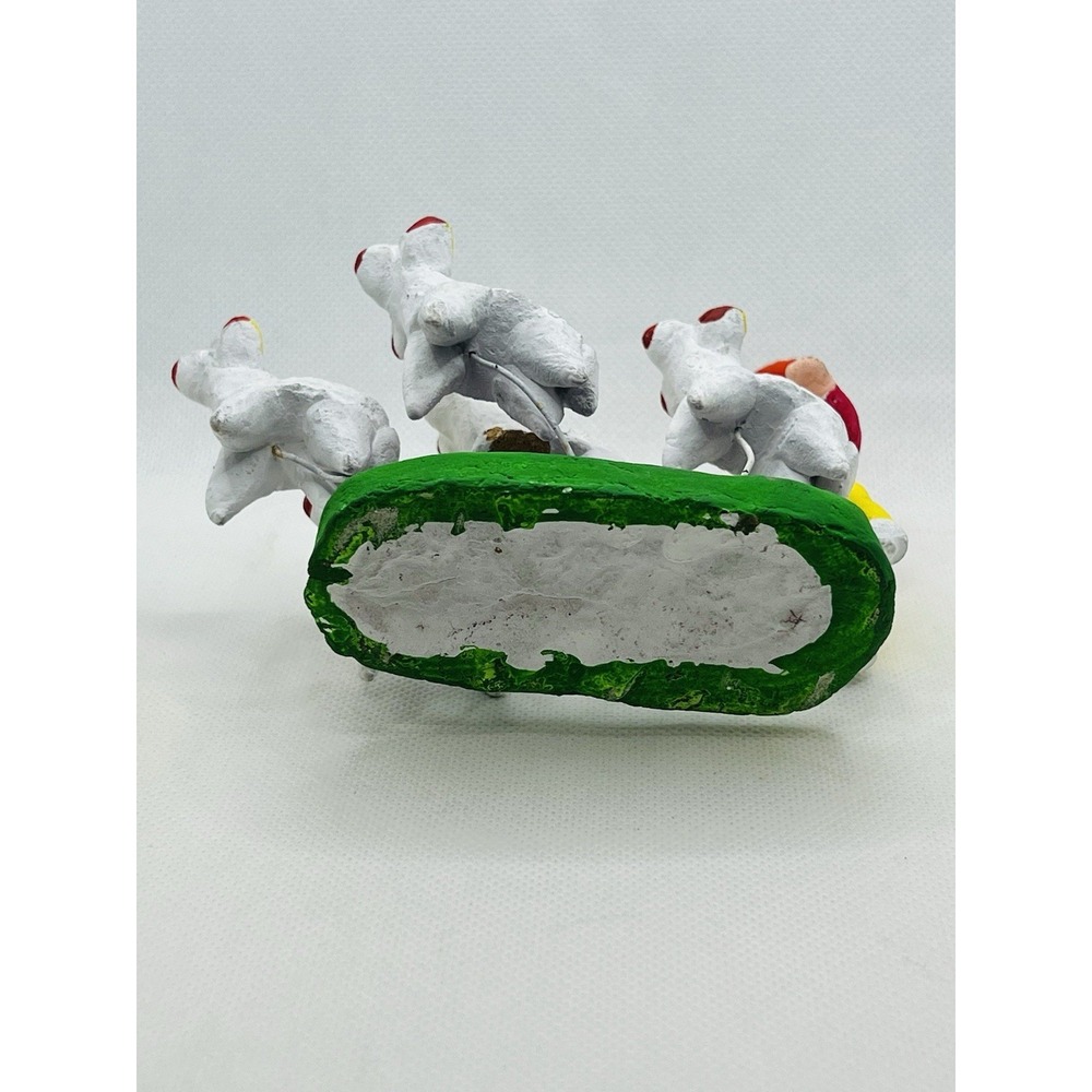 Vintage Mexican Folk Art Man Herding Sheep Clay Wire Herder Farmer Lambs - Picture 6 of 9